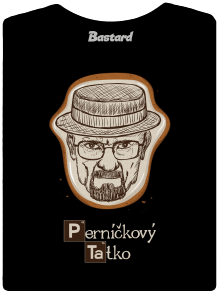 Perníčkový tatko a Perníček dámske tričko Black