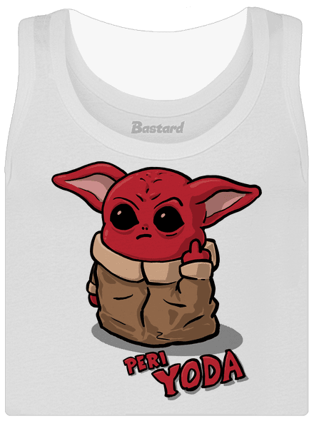 Peri Yoda dámske tielko klasické White
