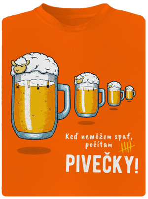 Pivečka pánske športové tričko Neon Orange