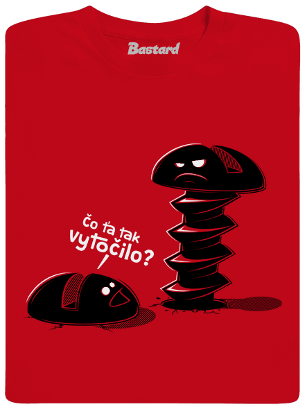 Vytočený pánske tričko Red