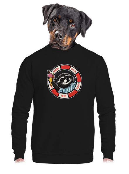 Vedro, vedro unisex mikina bez kapucne Black