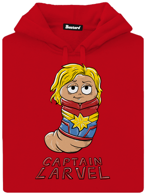 Captain Larvel pánska mikina klokanka Red