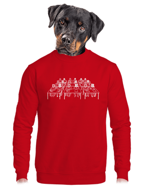 Cimrman: Debil, blbeček unisex mikina bez kapucne Red