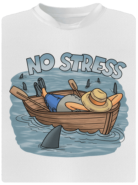 No stress detské športové tričko White