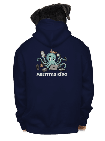 Multitas king pánska mikina na zips Navy