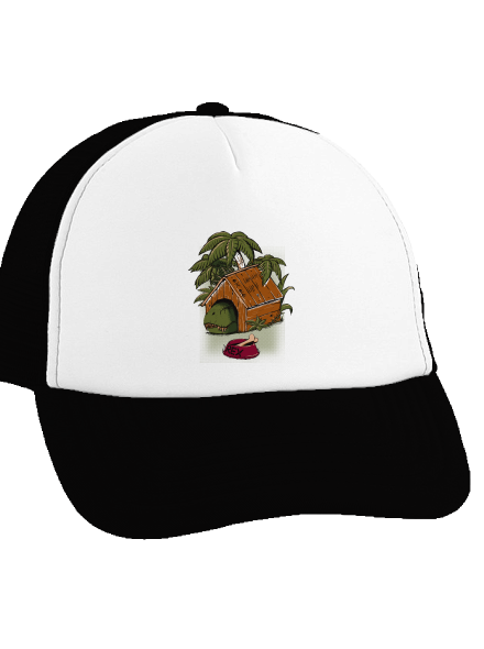 Pozor pes šiltovka truckerka Black cap