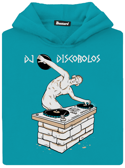 DJ Discobolos detská mikina klokanka Hawaiian Blue