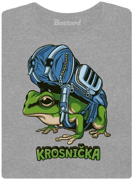 Krosnička dámske tričko Dark Gray Melange