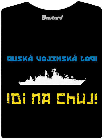 Ukrajina - Lodi idi na chuj dámske tričko prémium Black