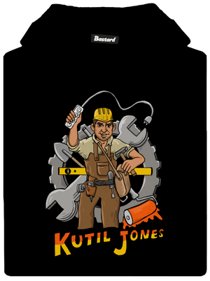 Kutil Jones detská mikina klokanka Black