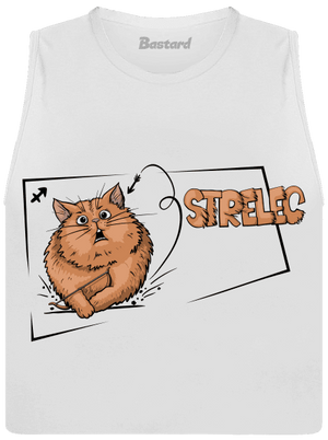 Mačací horoskop: Strelec dámske tielko voľné White