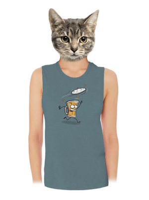 Čiapka dámske tielko voľné Heather Deep Teal