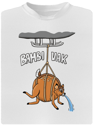 Bambi vak detské športové tričko White