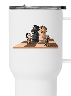 Šachová rodina termohrnček White