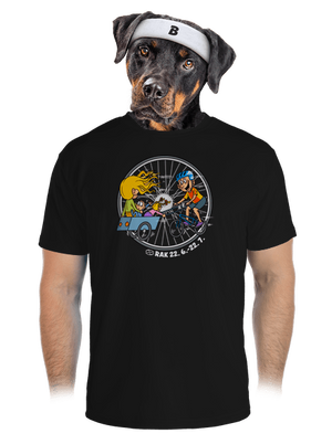 Cyklistický horoskop: Rak pánske športové tričko Black