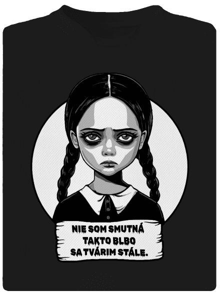 Nie som smutná pánske športové tričko Black