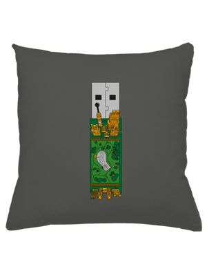 USB city vankúš Gray Pol