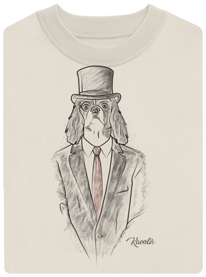 Kavalír unisex mikina bez kapucne Off White