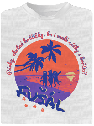 Fušál pánske športové tričko White