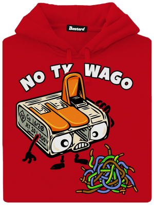 Wago svorka pánska mikina klokanka Red