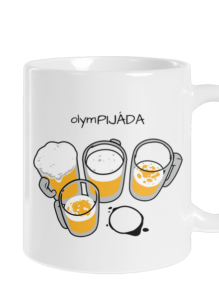 Pijáda klasický hrnček White