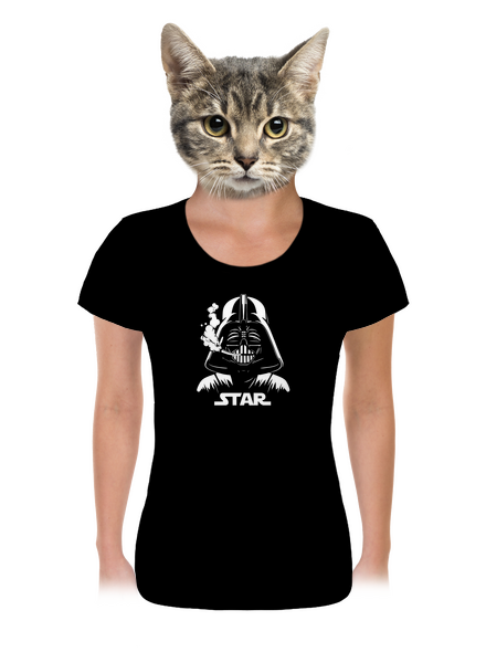 Darth Star dámske tričko Black