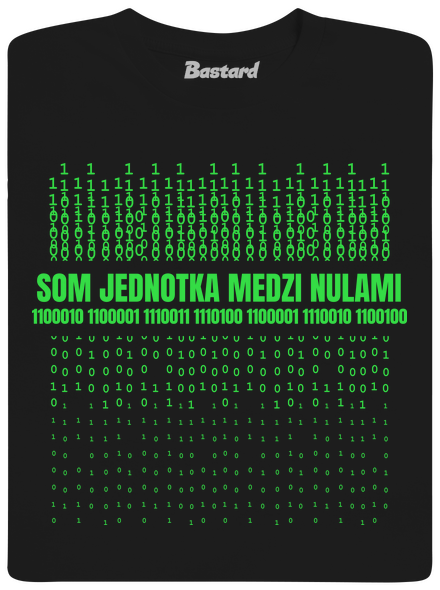 Jednotka medzi nulami detské tričko Black