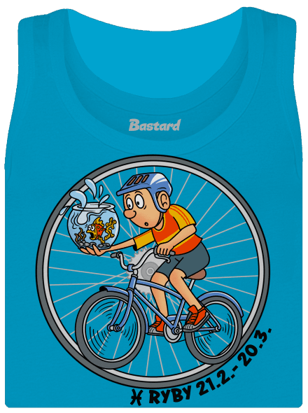 Cyklistický horoskop: Ryby dámske tielko klasické Blue Atol