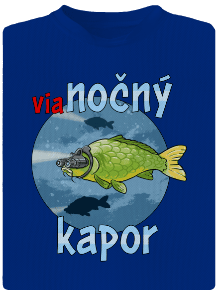 Vianočný kapor pánske športové tričko Royal Blue Mal