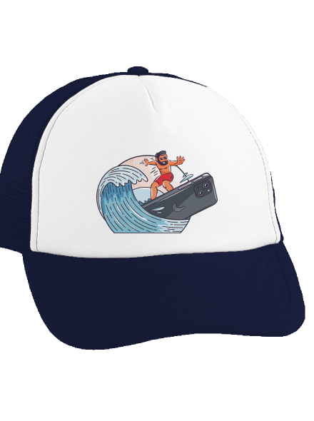 Som surfer šiltovka truckerka French Navy cap