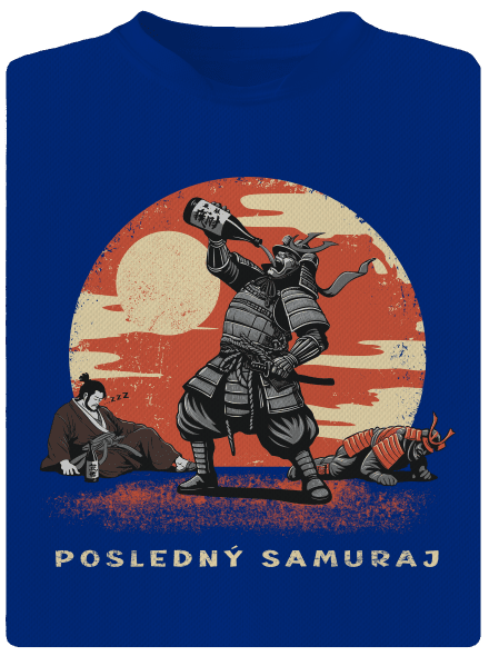 Posledný samuraj pánske športové tričko Royal Blue Mal