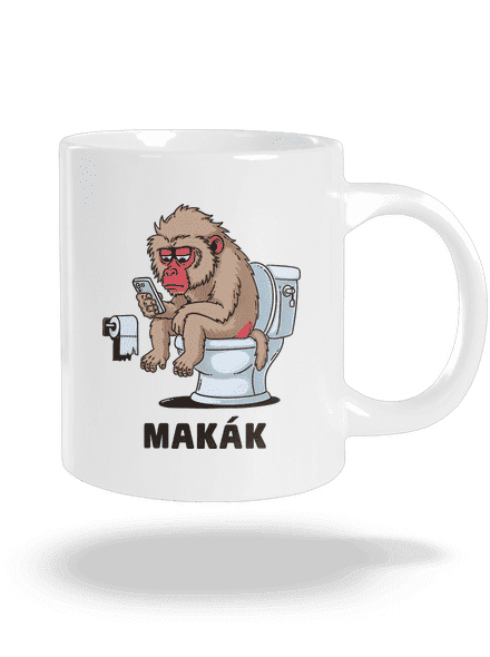 Makák veľký hrnček White