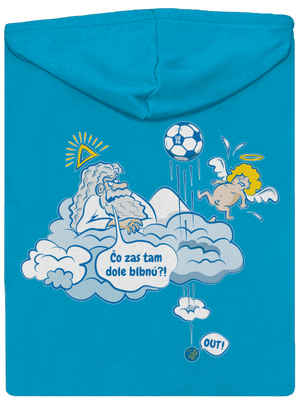 Out dámska mikina na zips Blue Atol