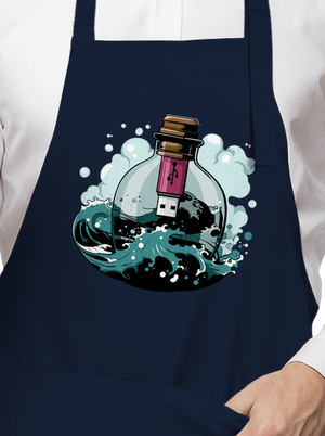 USB odkaz vo fľaši zástera Navy