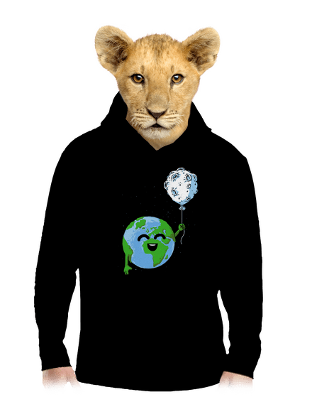 Balónik detská mikina klokanka Black