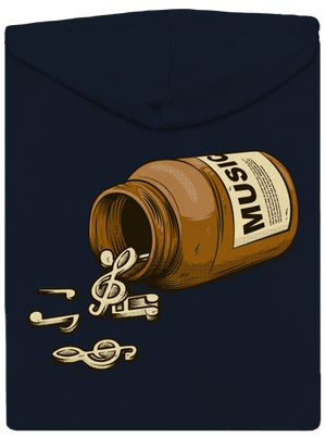 Music Pills dámska mikina na zips Navy Mal