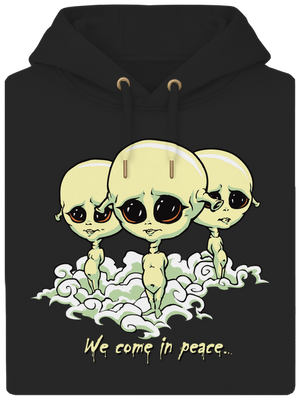 Návštevníci unisex mikina premium Dark Black