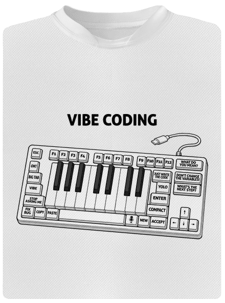 Vibe coding detské športové tričko White
