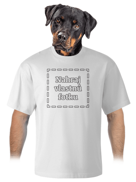 Vlastná potlač unisex tričko oversized White