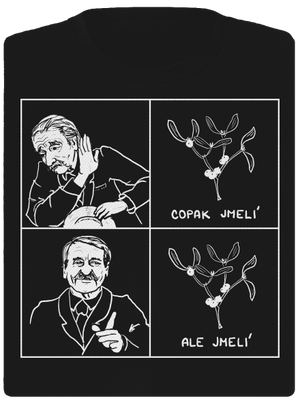 Cimrman: Copak jmelí dámske športové tričko Black