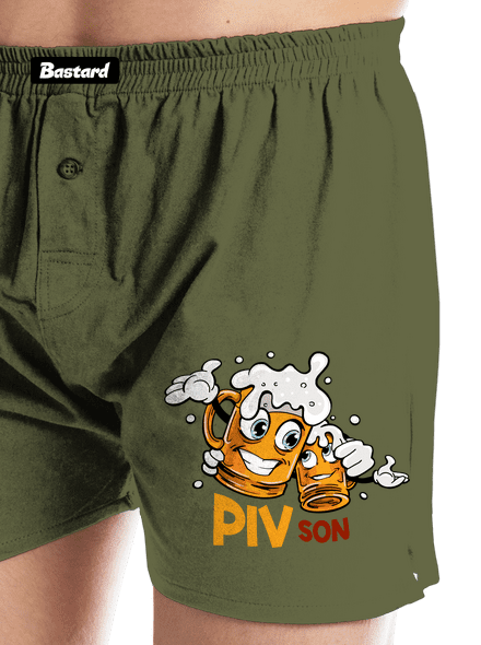 Pivson pánske trenky Khaki