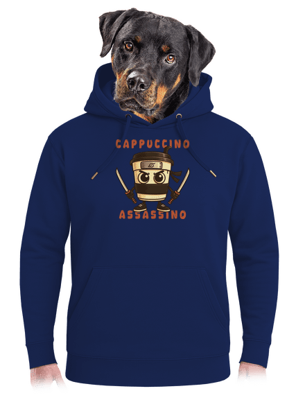 Cappuccino Assasino – Italian Brainrot unisex mikina premium Navy