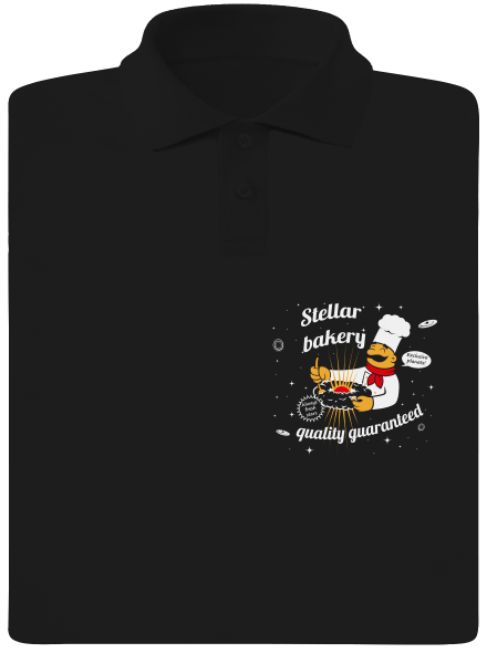 Stellar bakery pánska polokošeľa Black