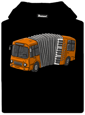 Harmonika detská mikina klokanka Black