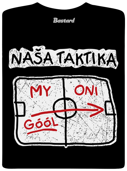Naša taktika pánske tričko Black