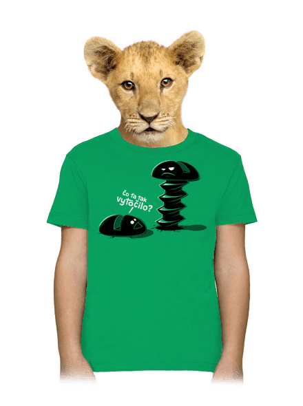 Vytočený detské tričko Kelly Green