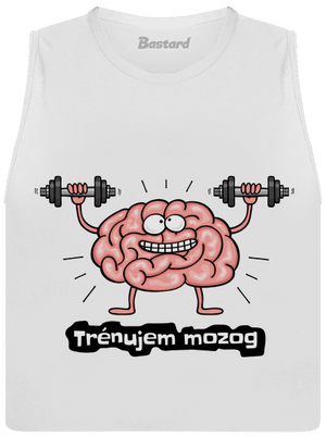 Trénujem mozog  dámske tielko voľné White
