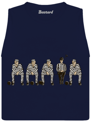 Nevinný dámske tielko voľné Navy