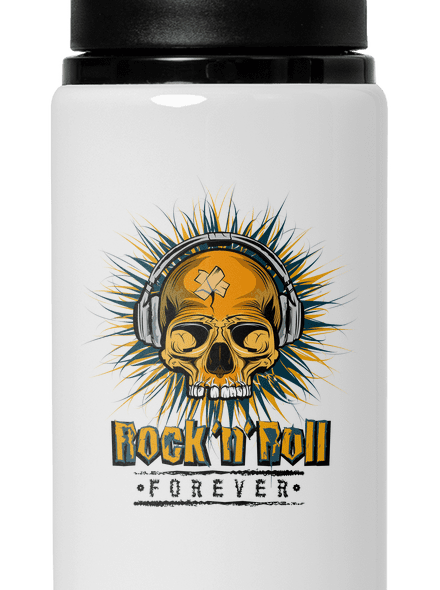 Rock'n'Roll forever flaša na vodu White