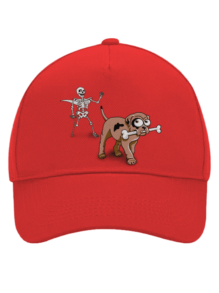 Kostlivec šiltovka baseballka Classic Red